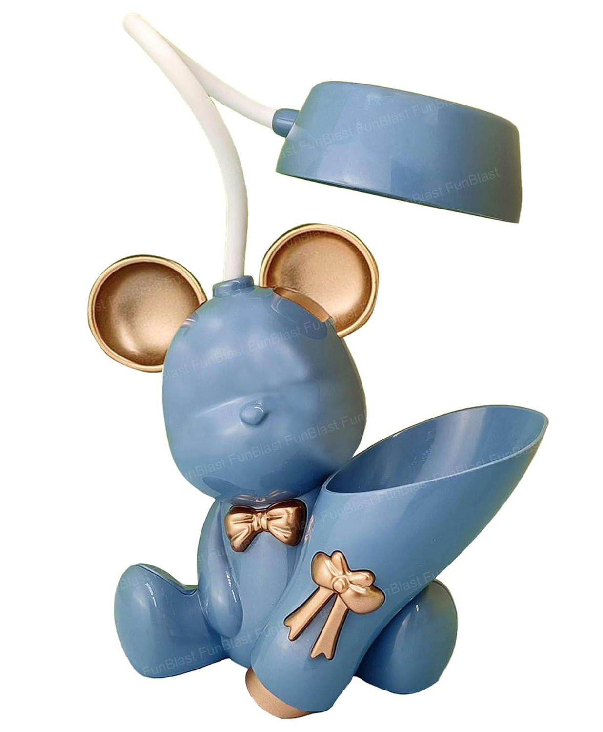 FunBlast Bear Design Desk Table Lamp with Pen Holder & Sharpener Indigo Blue-image-22