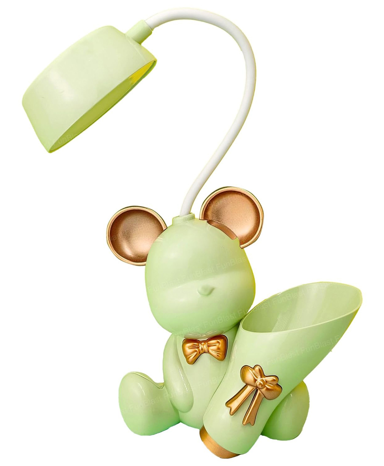 FunBlast Bear Design Desk Table Lamp with Pen Holder & Sharpener Aqua Green-image-21