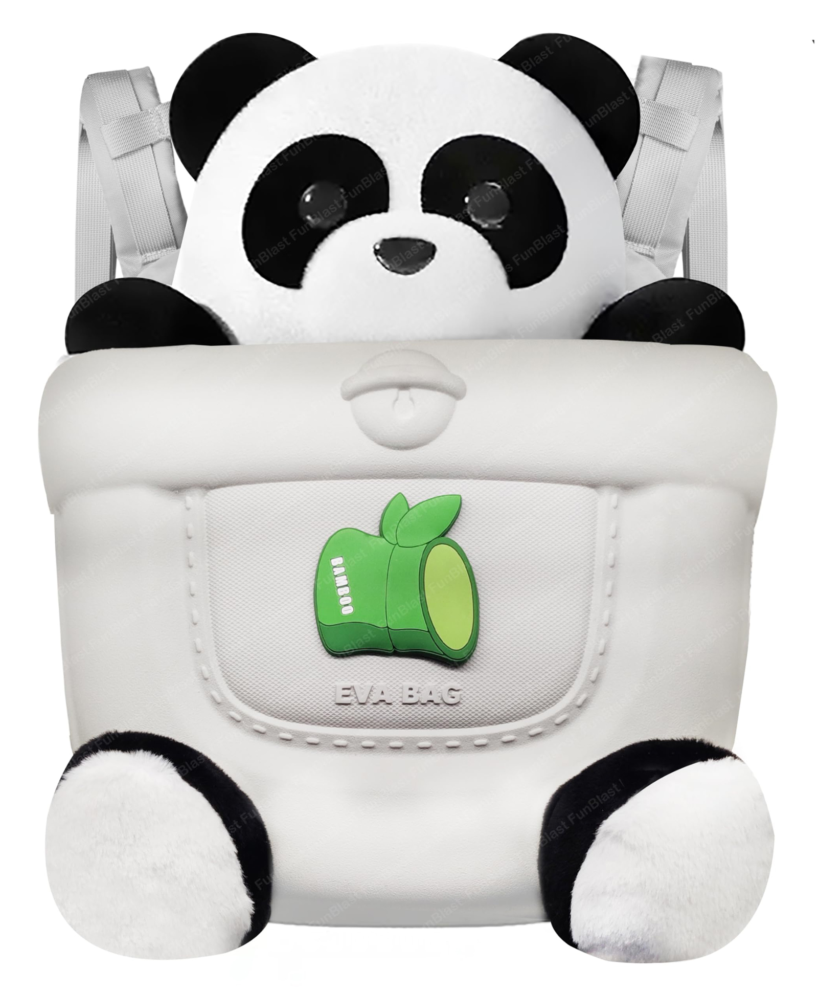 FunBlast Panda Theme Mini Backpack for Pre-Schoolers Kids - 11 inch-image-18