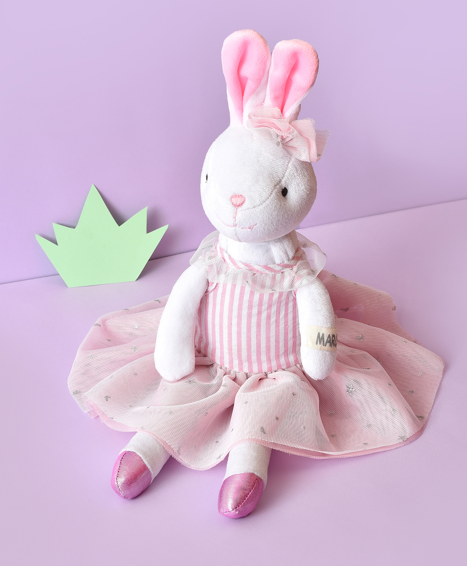 Mi Arcus March Soft Toy Pink & White - Height 43 cm-picture-21