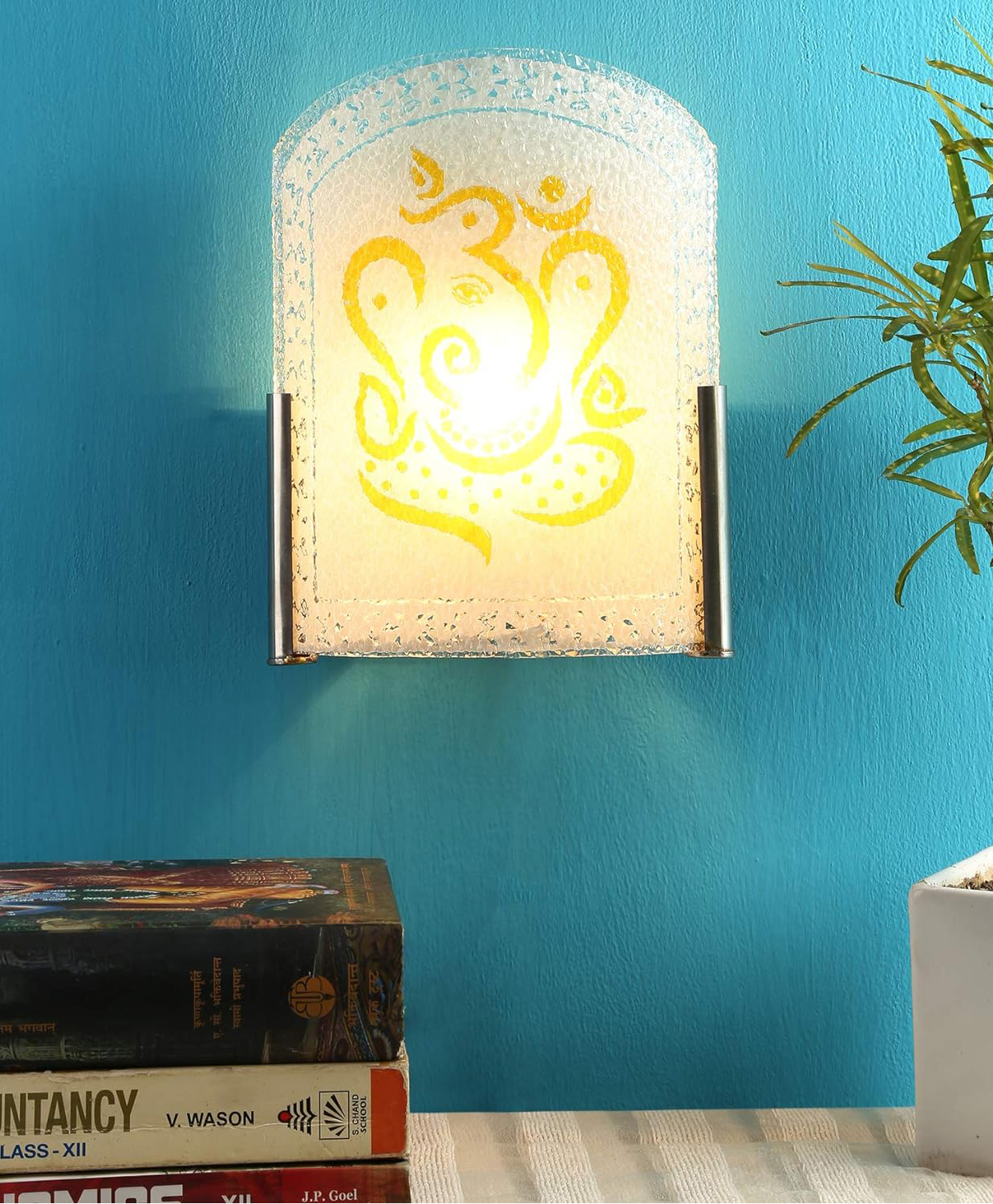 Devansh Ganesh JI Wall mounted Lamp (Yellow)-picture-11