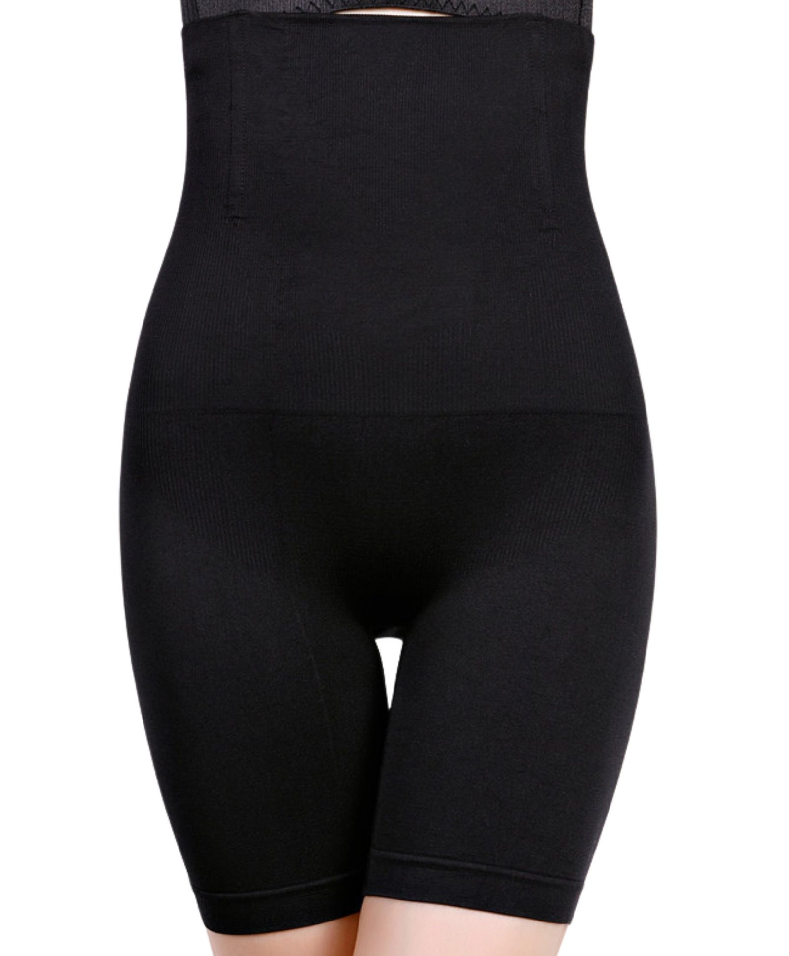 Fabme Solid Thigh Shaper Shorts - Black-image-49