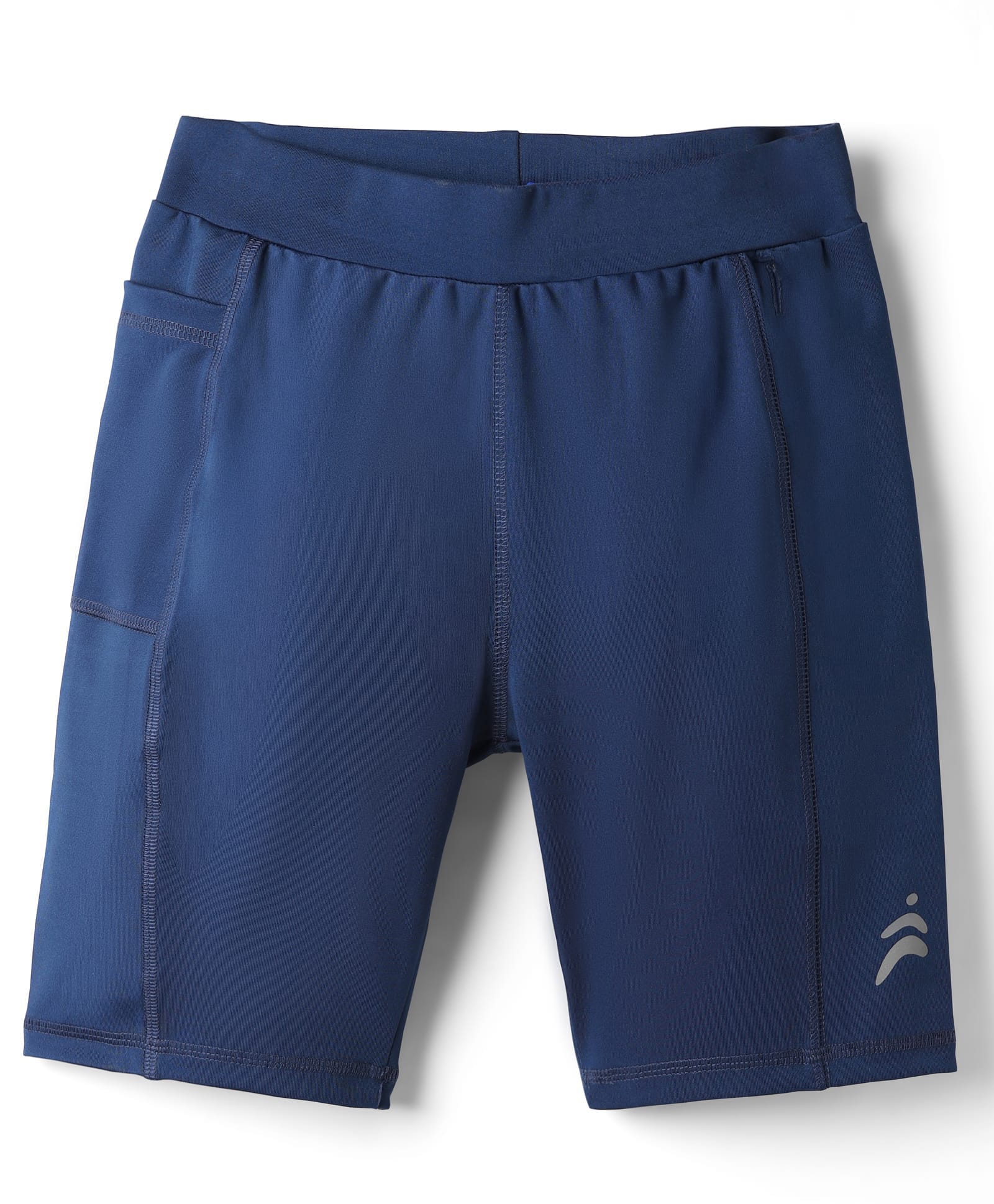 Pine Active Super Stretch Solid Athletic Shorts - Navy Blue-image-12
