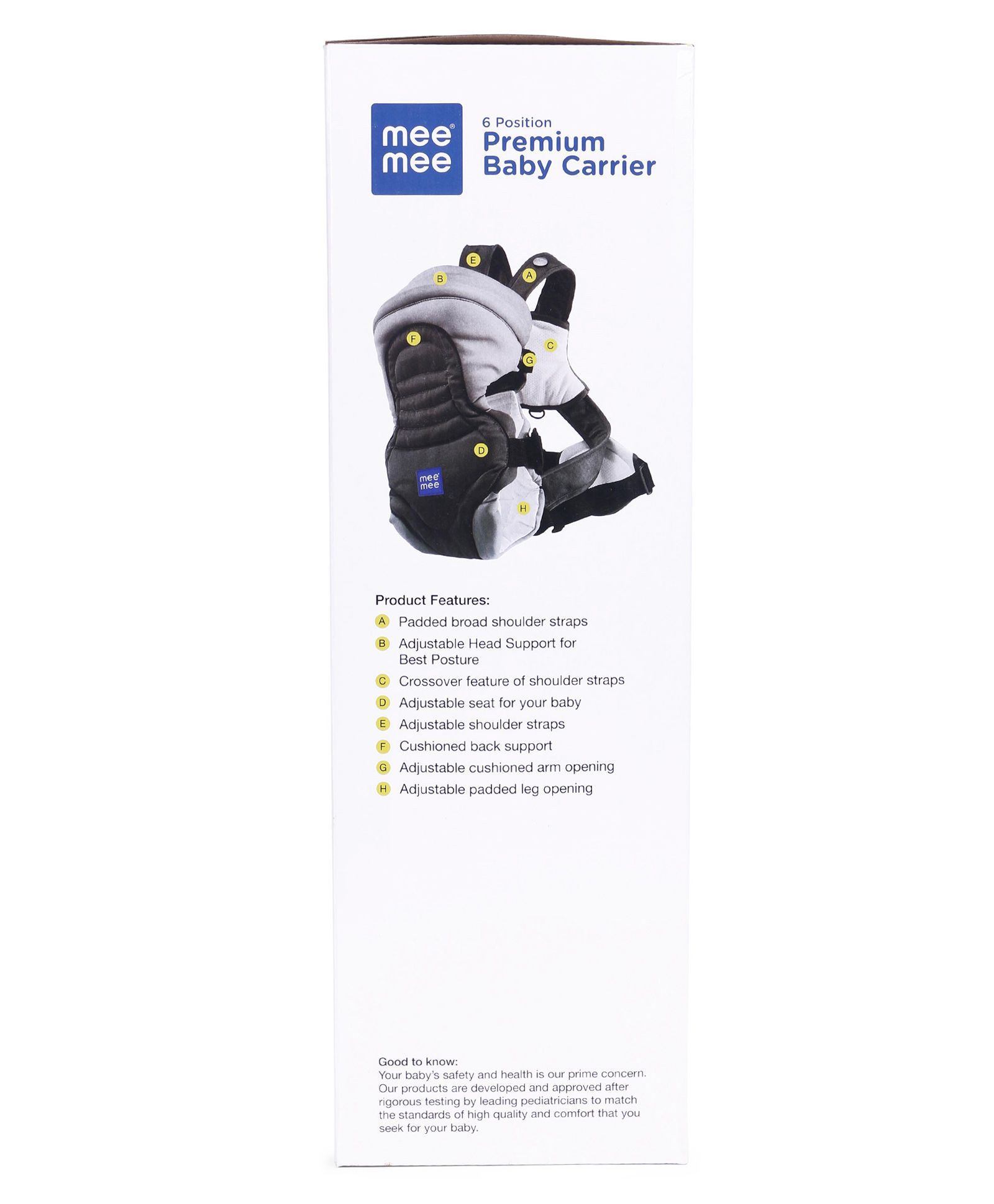 mee mee 6 position premium baby carrier