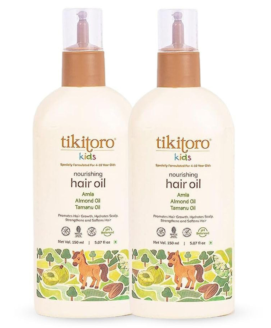 Tikitoro Kids Nourishing Hair Oil - Pack Of 2 150 ml each-picture-20