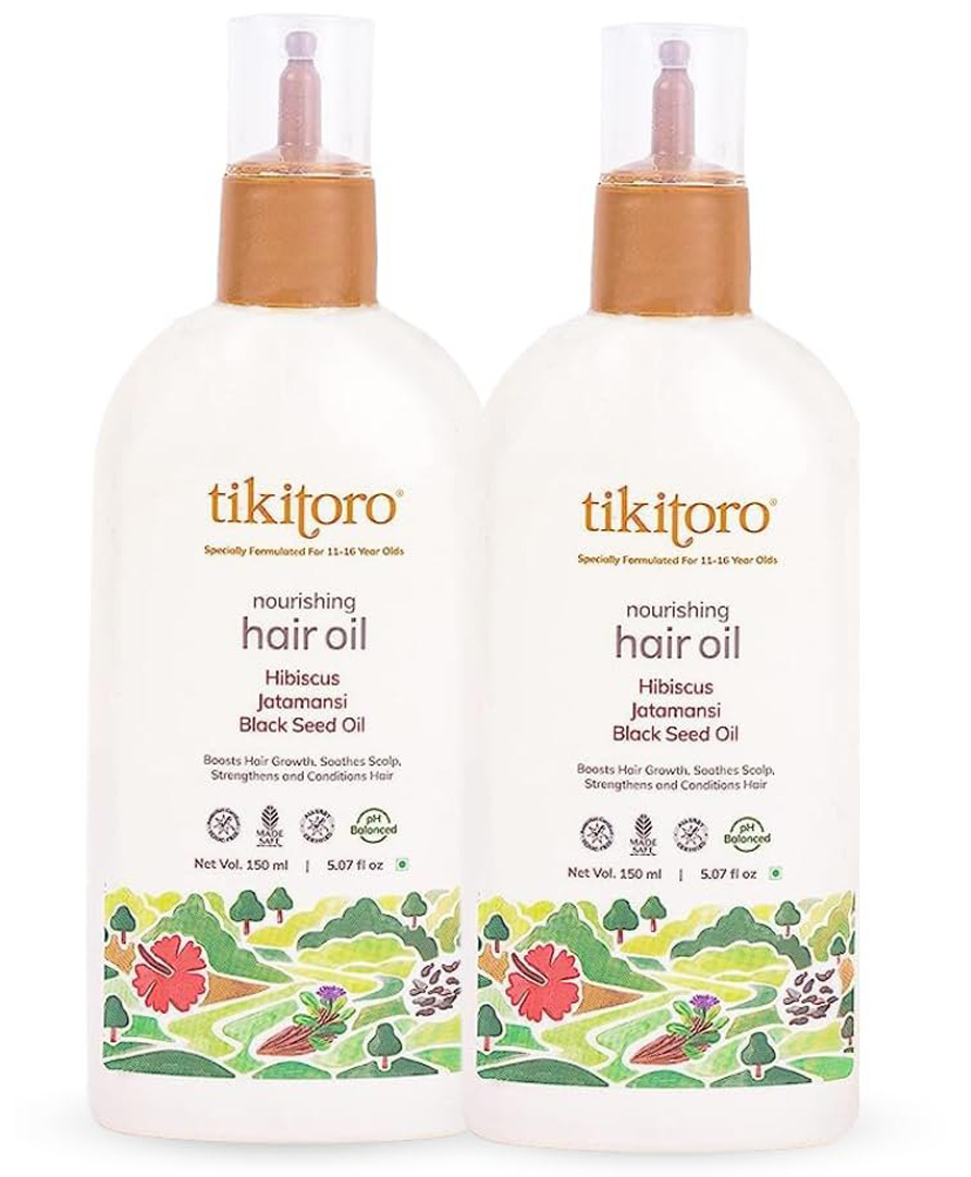 Tikitoro Teens Nourishing Hair Oil - Pack Of 2 150 ml each-picture-7