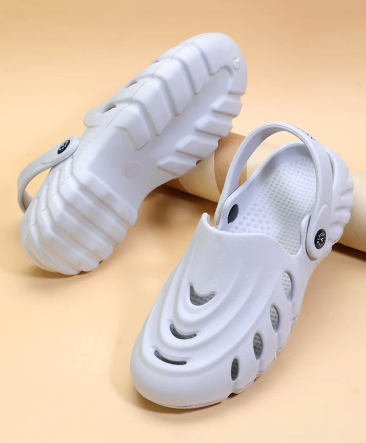Priaansha Kids Wave Designed Slingback  Clogs - Light Grey-picture-21