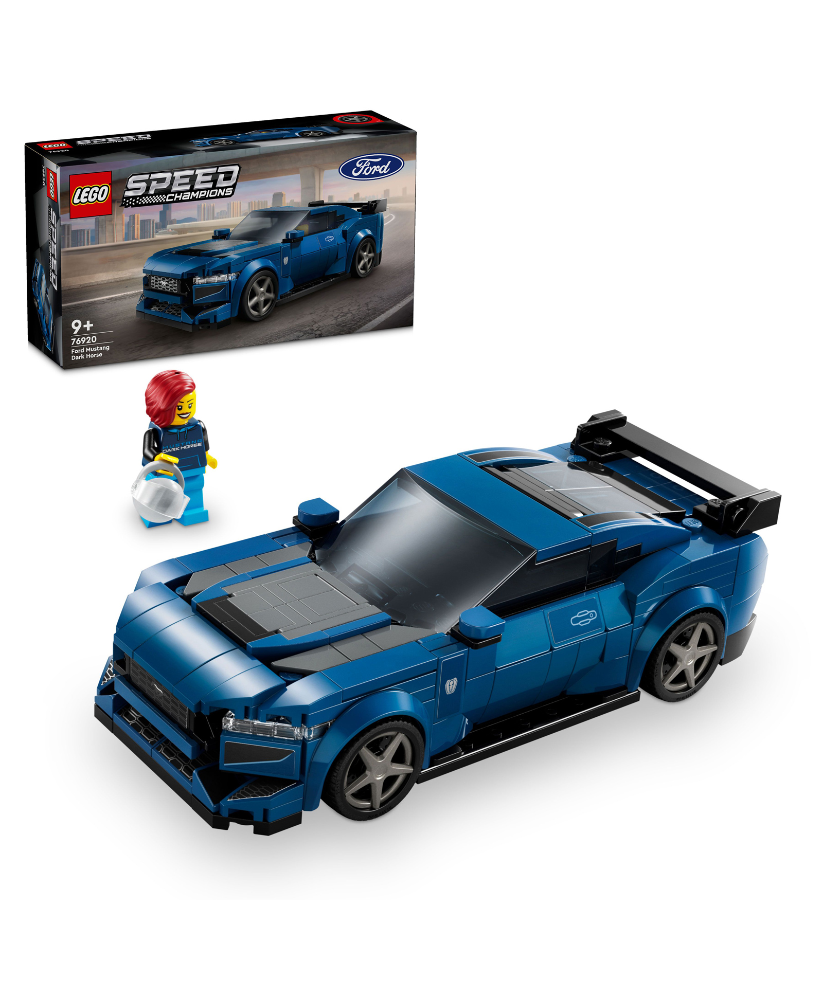LEGO Speed Champions Ford Mustang Dark Horse Sports Car Building Toy Set 344 Pieces - 76920-picture-10