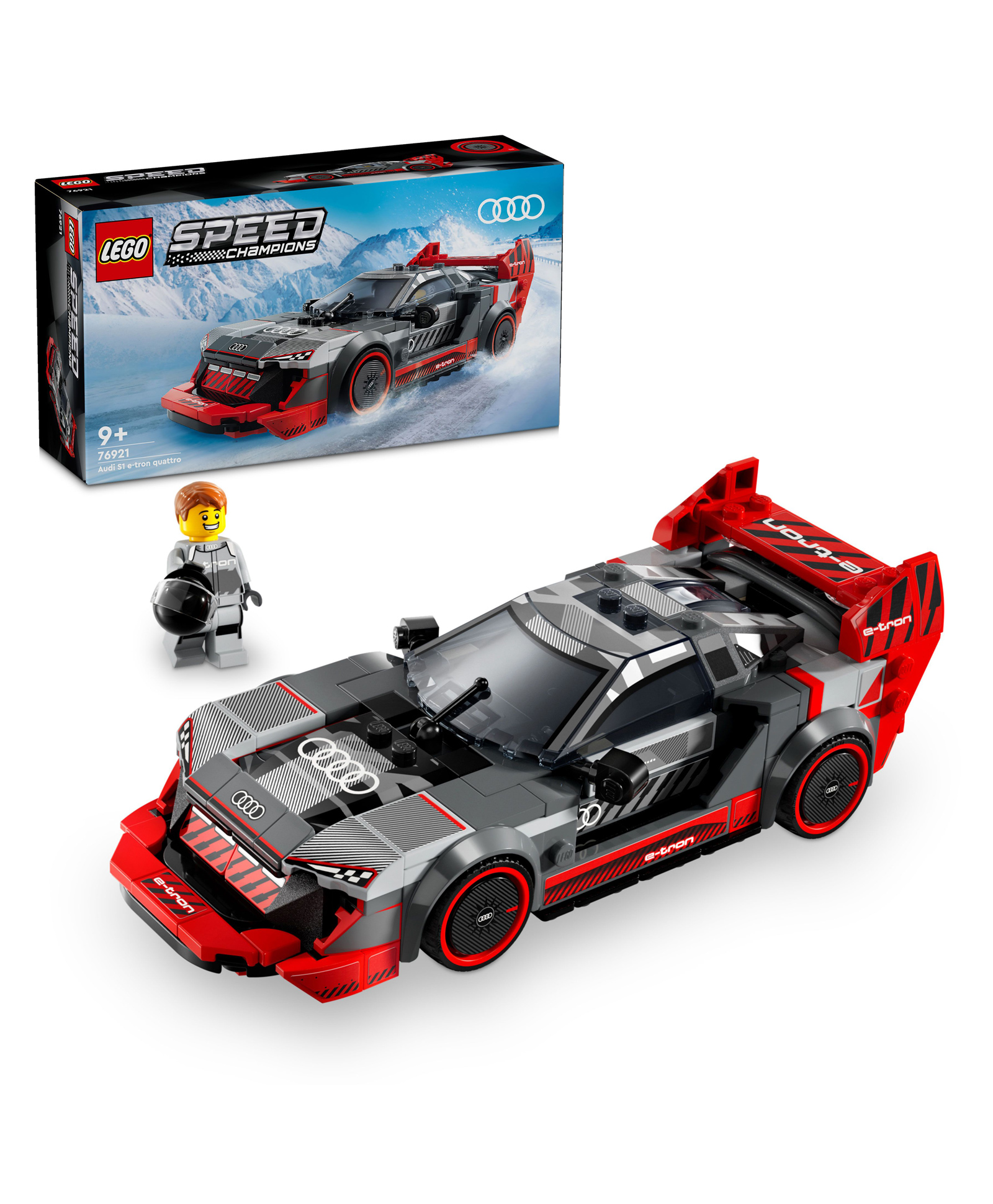 LEGO Speed Champions Audi S1 E-tron Quattro Race Car Building Toy Set 274 Pieces - 76921-image-47