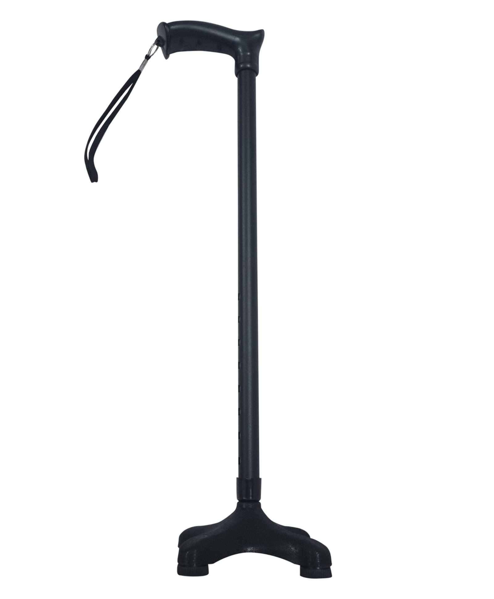 Sahyog Wellness Height Adjustable Walking Stick for Elderly & Physically Challenged with 4 Legs (Black)-image-2