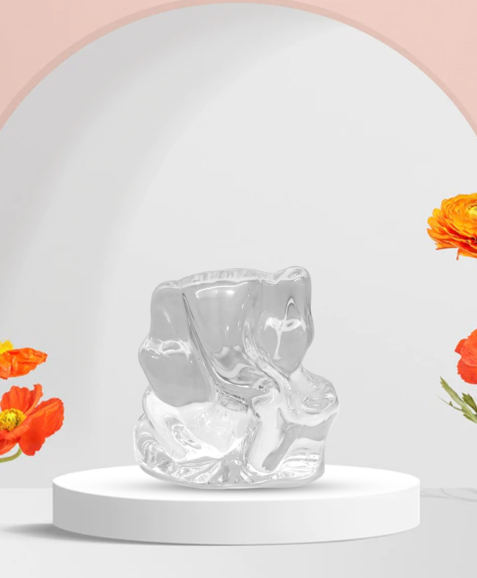 Shree Kala Home Décor Exquisite Crystal Gansha Showpiece for Vaastu and Feng Shui Manifest Peace and Harmony-picture-4