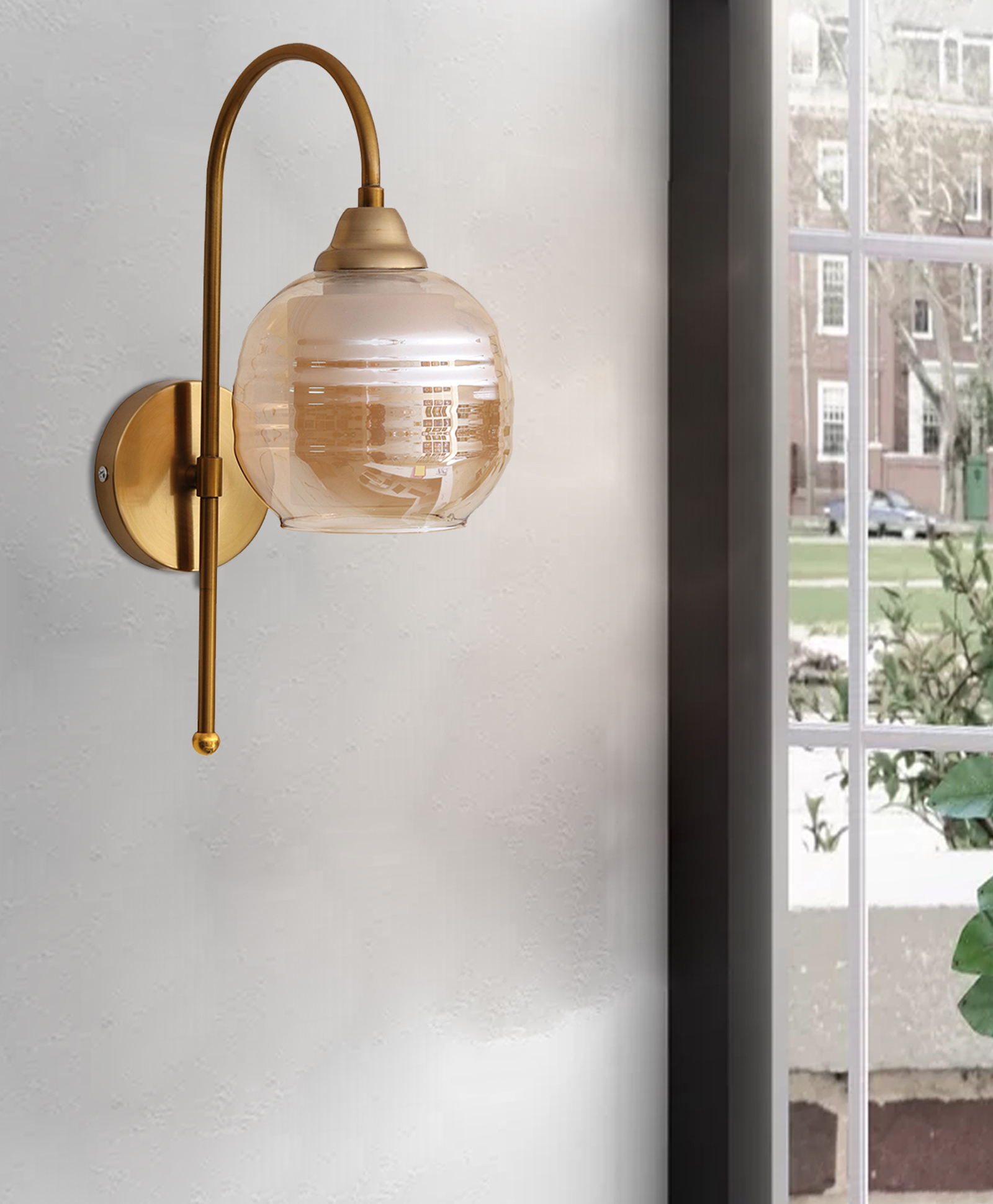 shree kala home décor Shree Kala Home Decor Your Space in Style with Pearl Drop Vintage Wall Light-picture-7