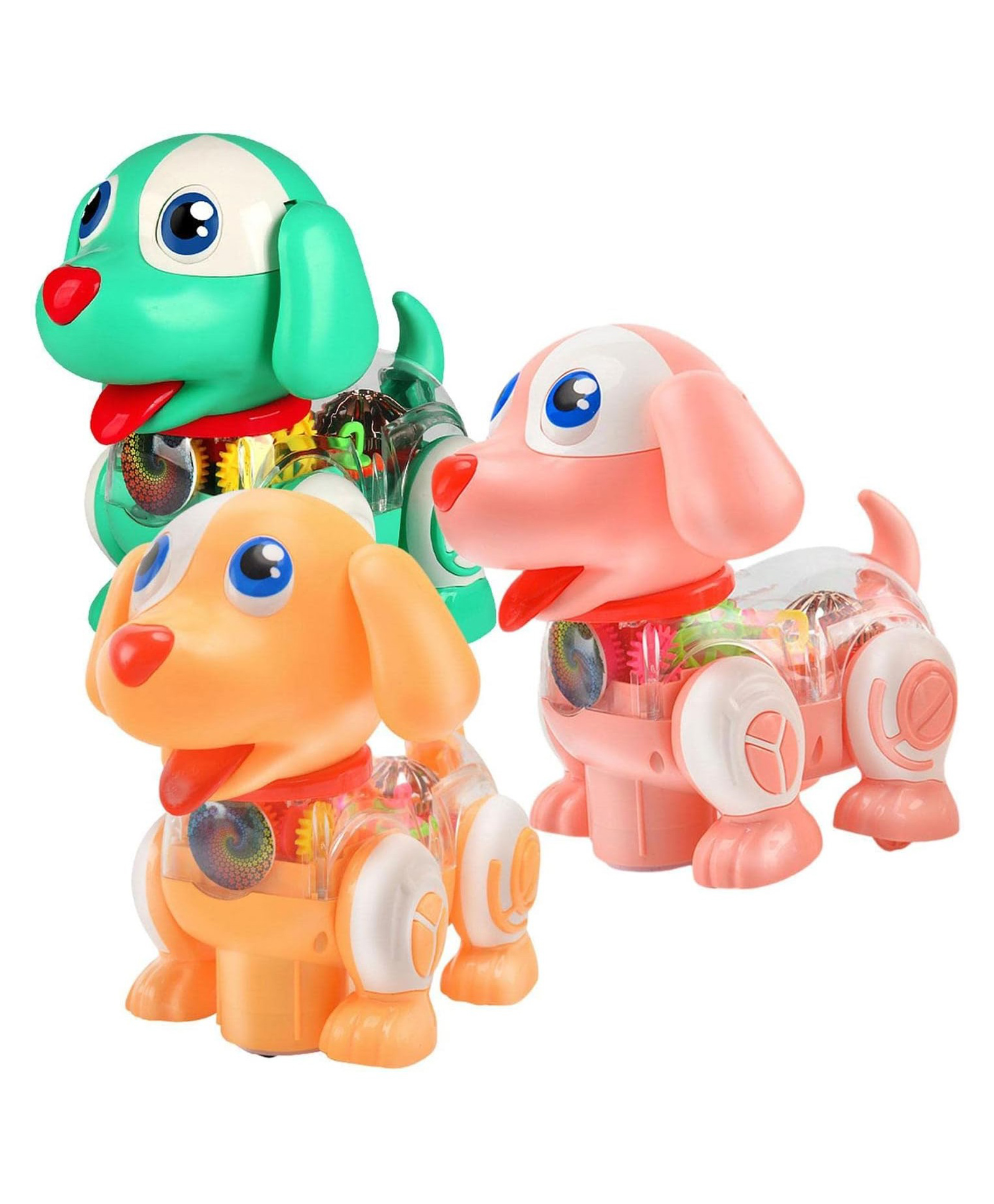 YAMAMA Gear Transparent Walking Dog Toy For Kids With Lights Music Electric Walking Dog Musical Toys For Kids Gear Puppy Toy Toddler Light Up Pet With Sound For Kids  (Pack of 1  Color May Vary)-image-44