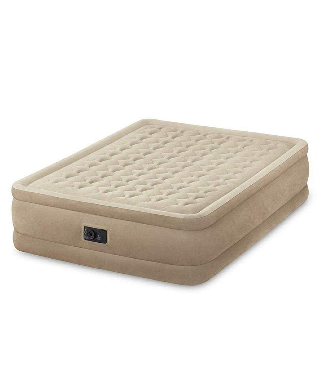 Intex 64428 Queen Ultra Plush Fiber-Tech Airbed Air Mattress Bed With Built-in Pump Intex Airbed Portable Camping Airbed Comfortable Bed For Home Camping And Travel  Multicolor-picture-15
