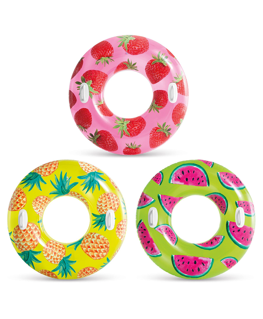 Intex 56261NP Inflatable Tropical Fruit Swimming Tube Intex Swimming Ring  (Pack of 1  Color And Design May Vary)-image-16