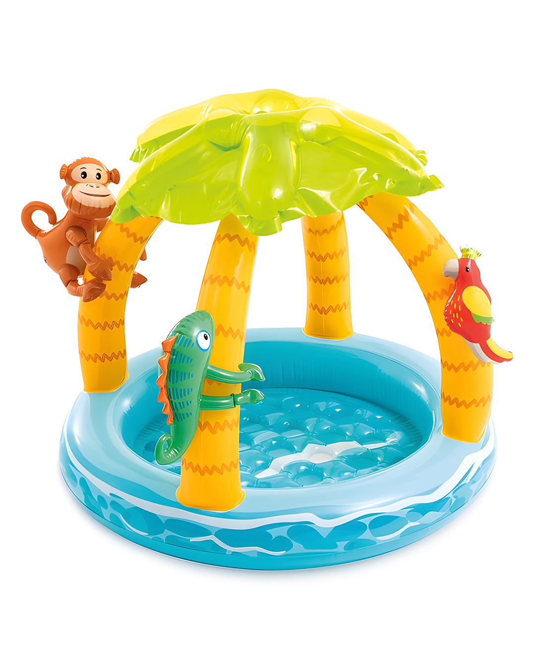 Intex 58417NP Tropical Island Inflatable Kiddie Pool Inflatable Baby Pool Intex Pool Intex Swimming Pool - Multicolor-image-28