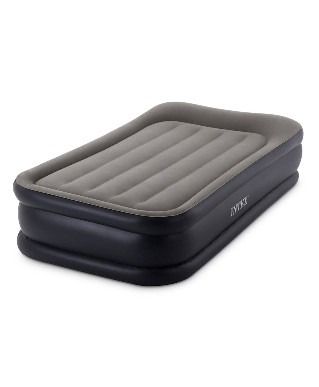 Intex 64132 Single Size Fiber Tech Deluxe Pillow Rest Airbed With Built-in Electric Pump Intex Air Bed  Multicolor-picture-17