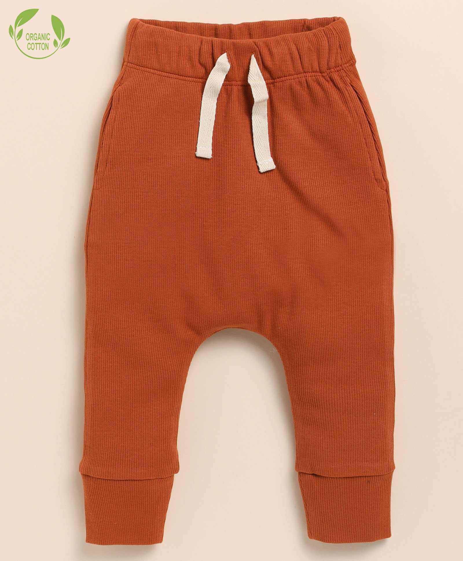 Cot & Candy Organic Cotton  Ribbed Leggings - Brown-image-12