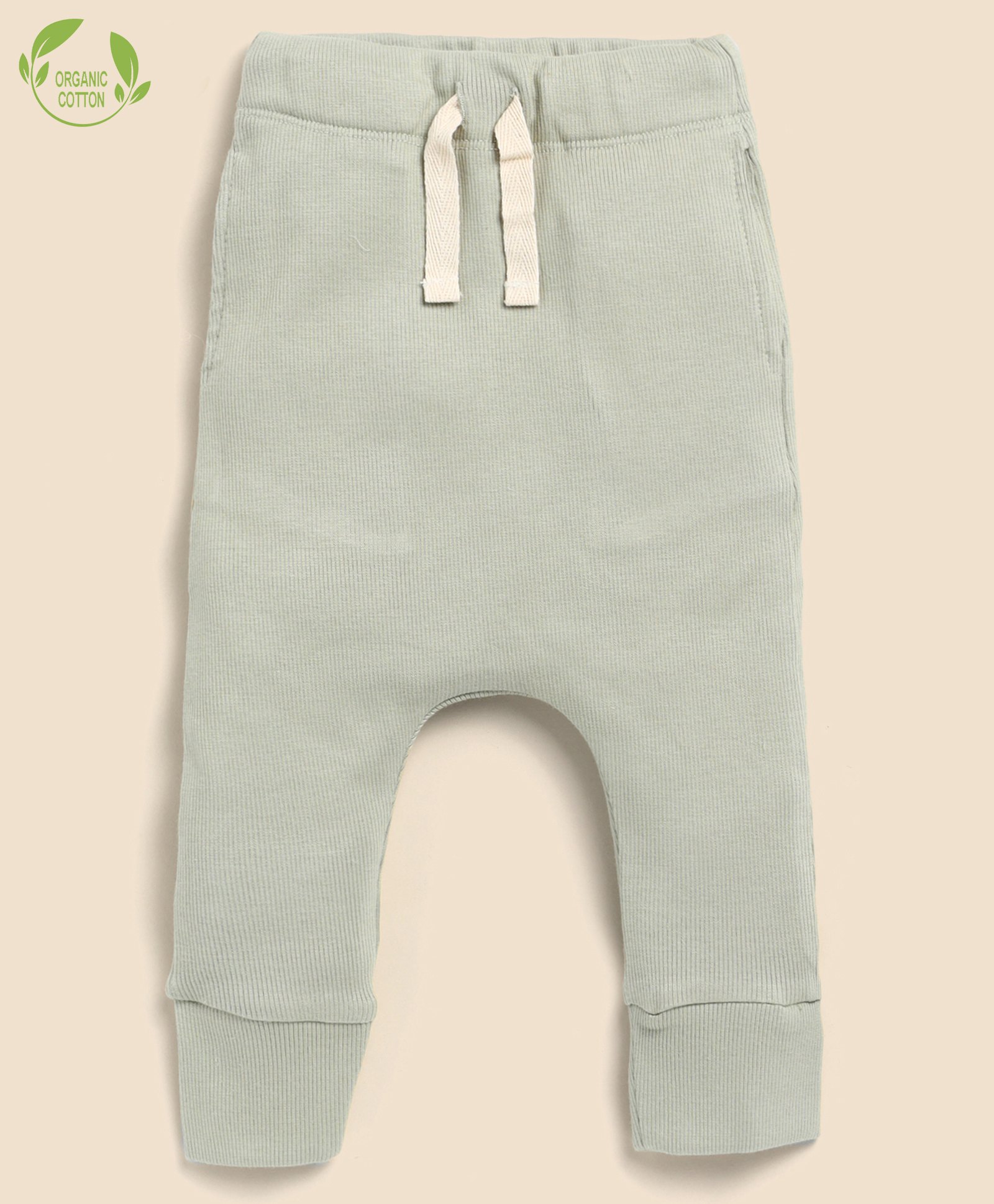 Cot & Candy Organic Cotton  Ribbed Leggings - Grey-picture-31