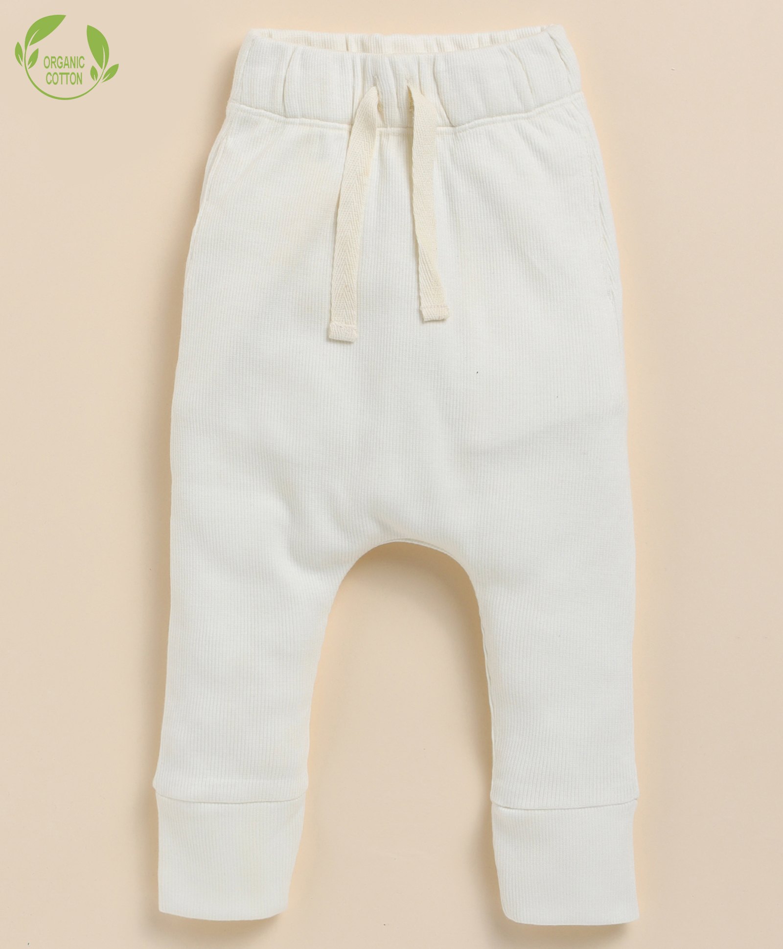 Cot & Candy Organic Cotton  Ribbed Leggings - White-picture-33