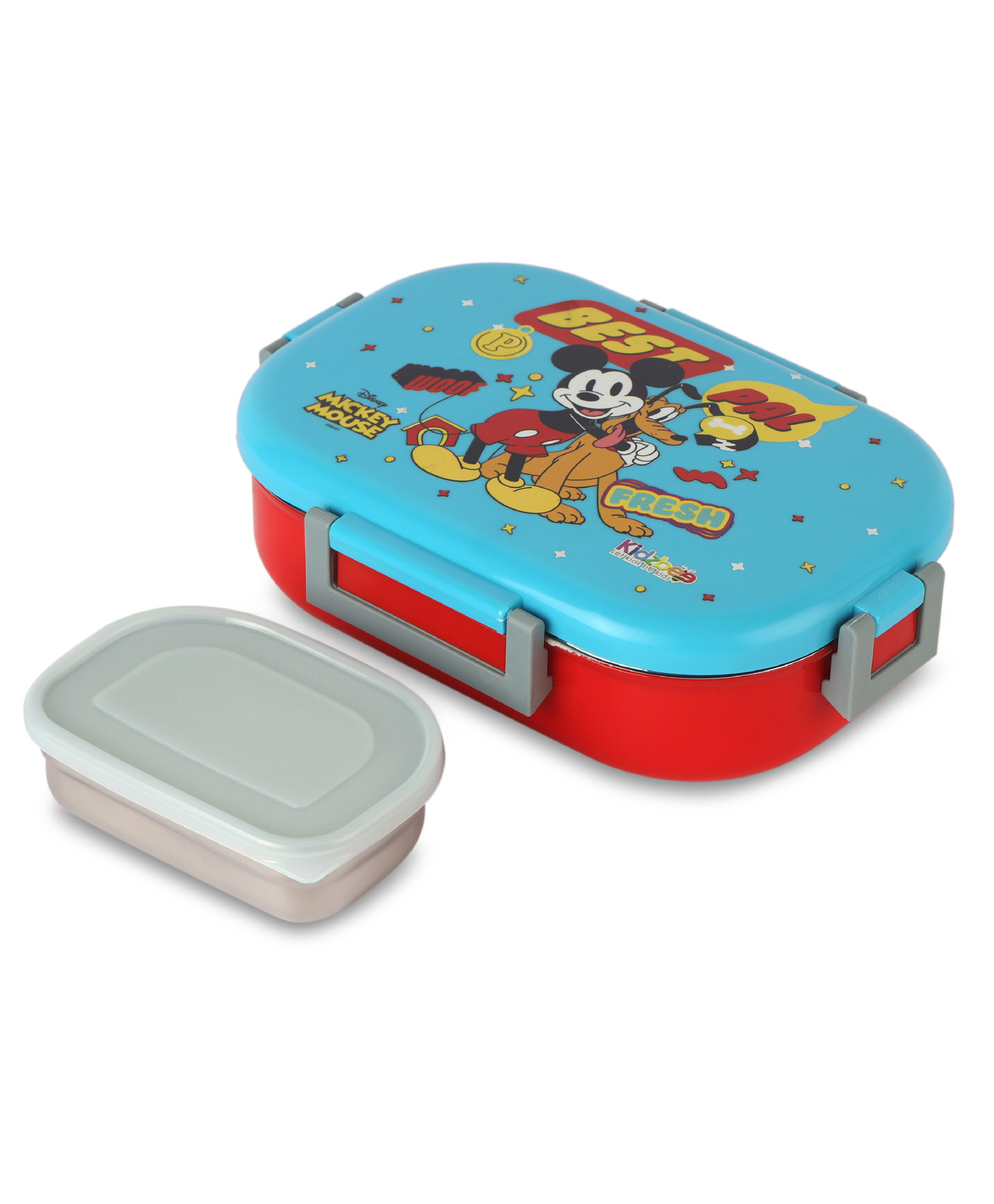 Cello Kidzbee Apollo Mickey Mouse Best Pals 3D Print Lunch Box - Blue & Red-image-48