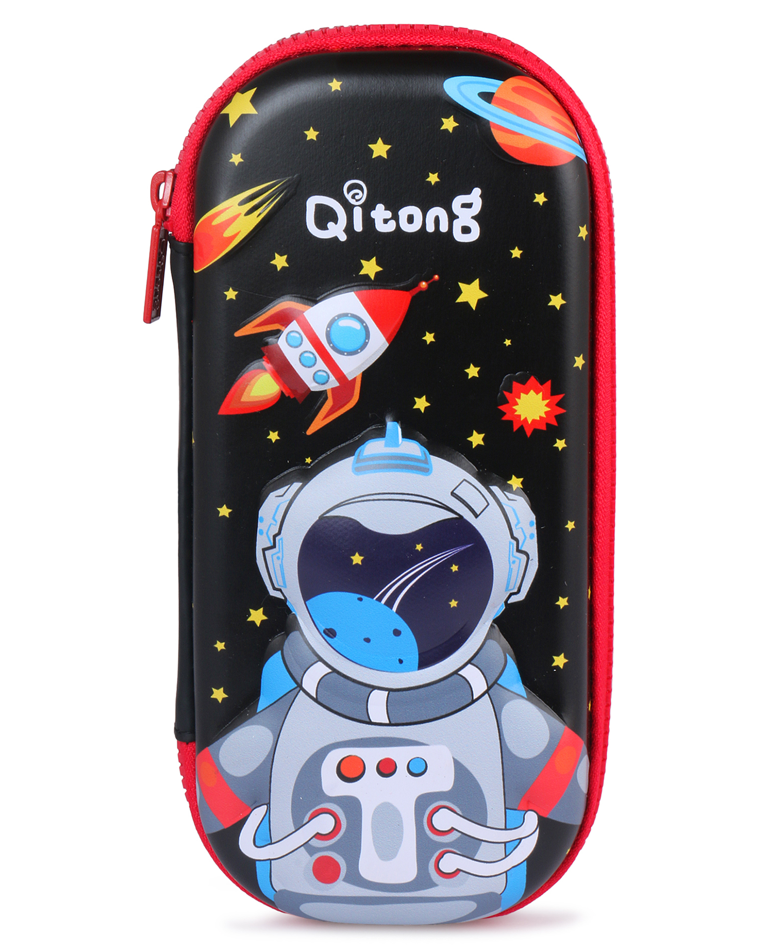 Butterthief Black & Red Astronaut Pencil Pouch Stationery Organizer Pencil Case for Kids & Toddlers - Color May Vary-image-38