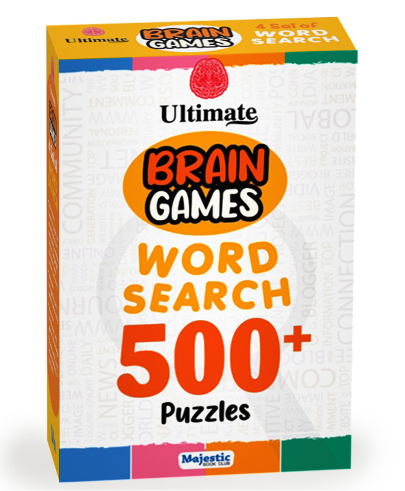 Majestic book club The Ultimate Brain Games- Word Search for children: Set of 4 Books Brain Booster Activity for kids More than 500 Word Search Activities-picture-11