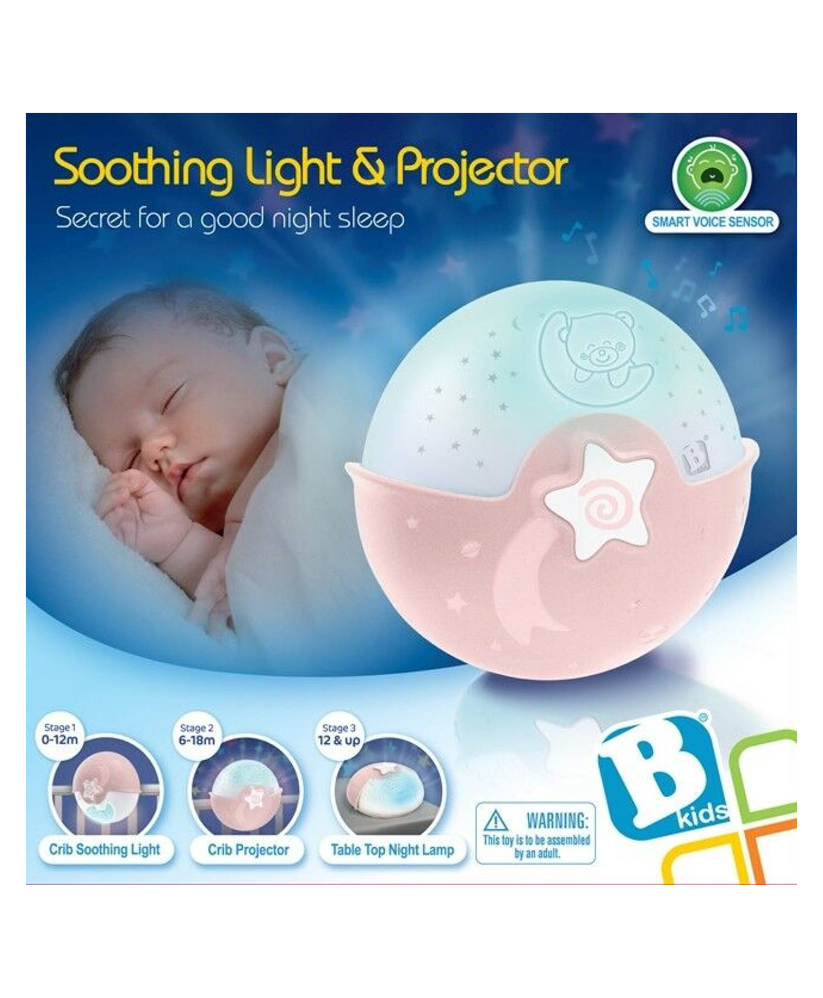 Infantino Soothing Light and Projector Pink Birth to 24 Months-image-49