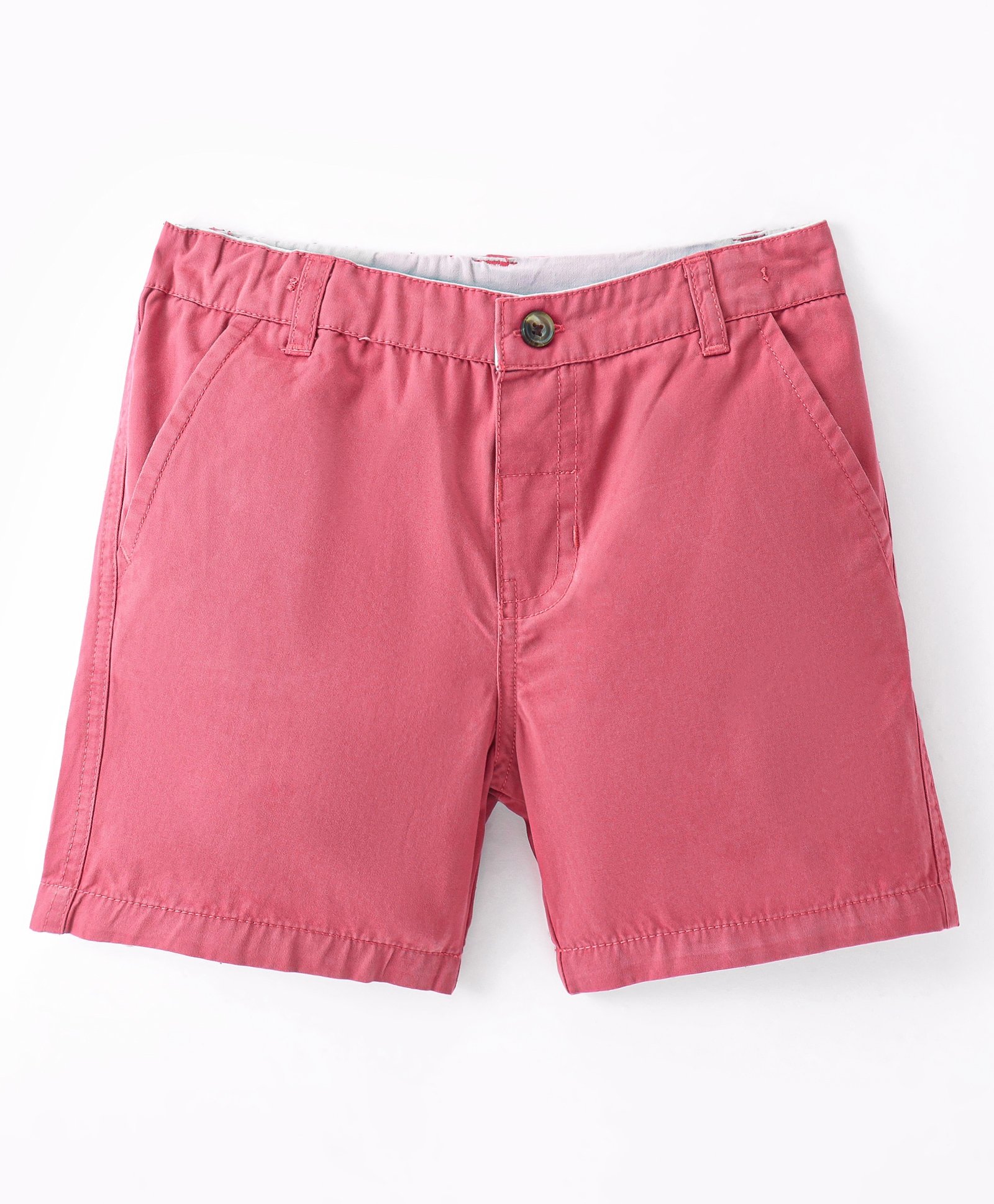 simply premium Simply Cotton Above Knee Length Solid Shorts - Brick Red-picture-23