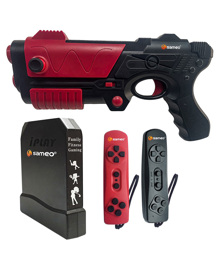 Sameo iPlay+ 32 Bit Motion TV Video Game Console with All New Motion Gun - Red-picture-17