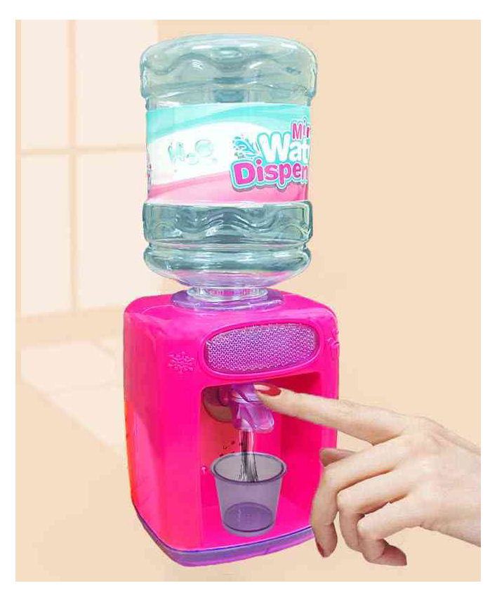 VGRASSP Mini Water Dispenser Toy for Kids with 2 Cups - Simulation Toy with Colorful Lights and Water Sound Effects, Portable Pretend Play Toy - Color As Per Stock-picture-14