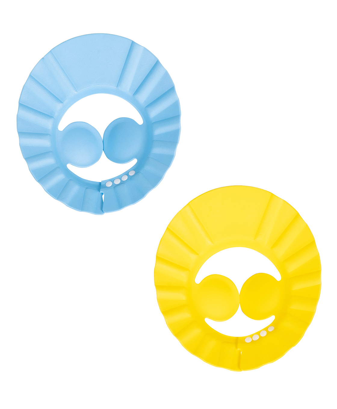 baby moo No Tears Safe Adjustable Bathing Shower Cap Pack of 2 - Yellow, Blue-picture-36