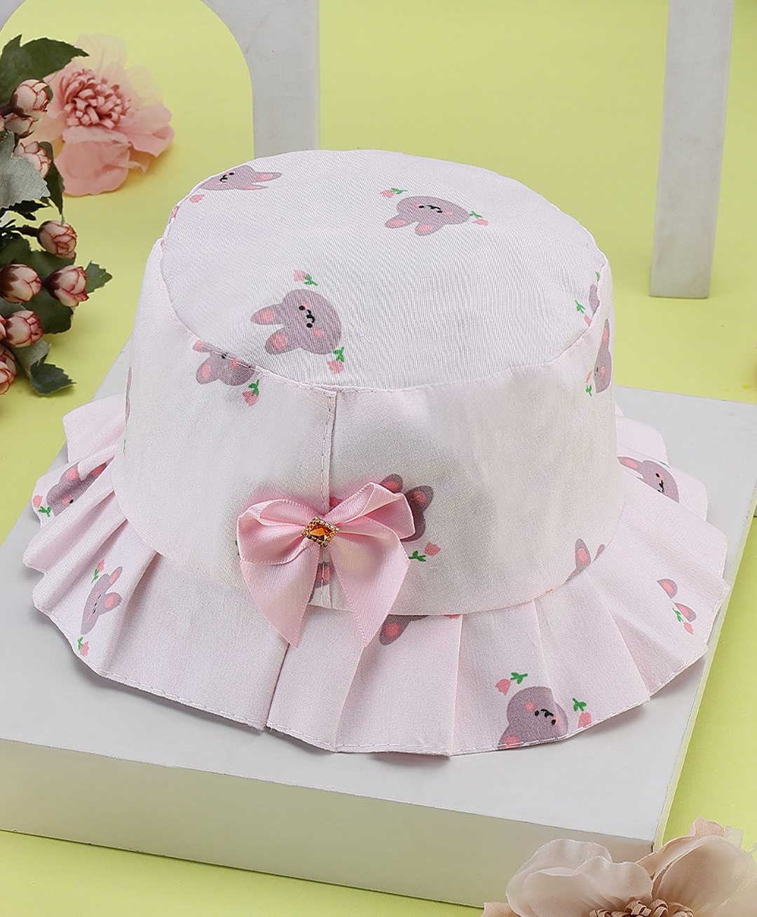 PASSION PETALS Animal Printed  Summer Cotton Cap -  Pink-image-16