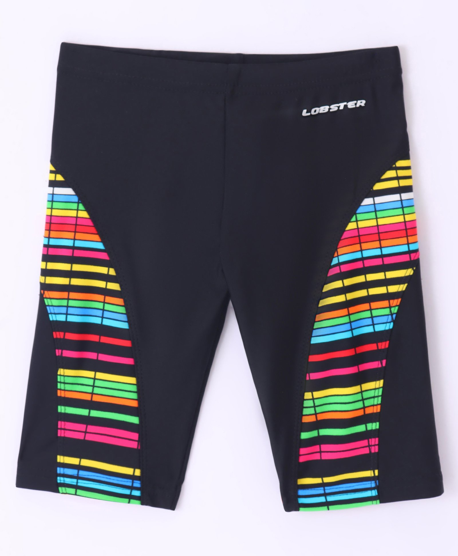 Lobster Above Knee Length Swimming Jammers - Black-image-9
