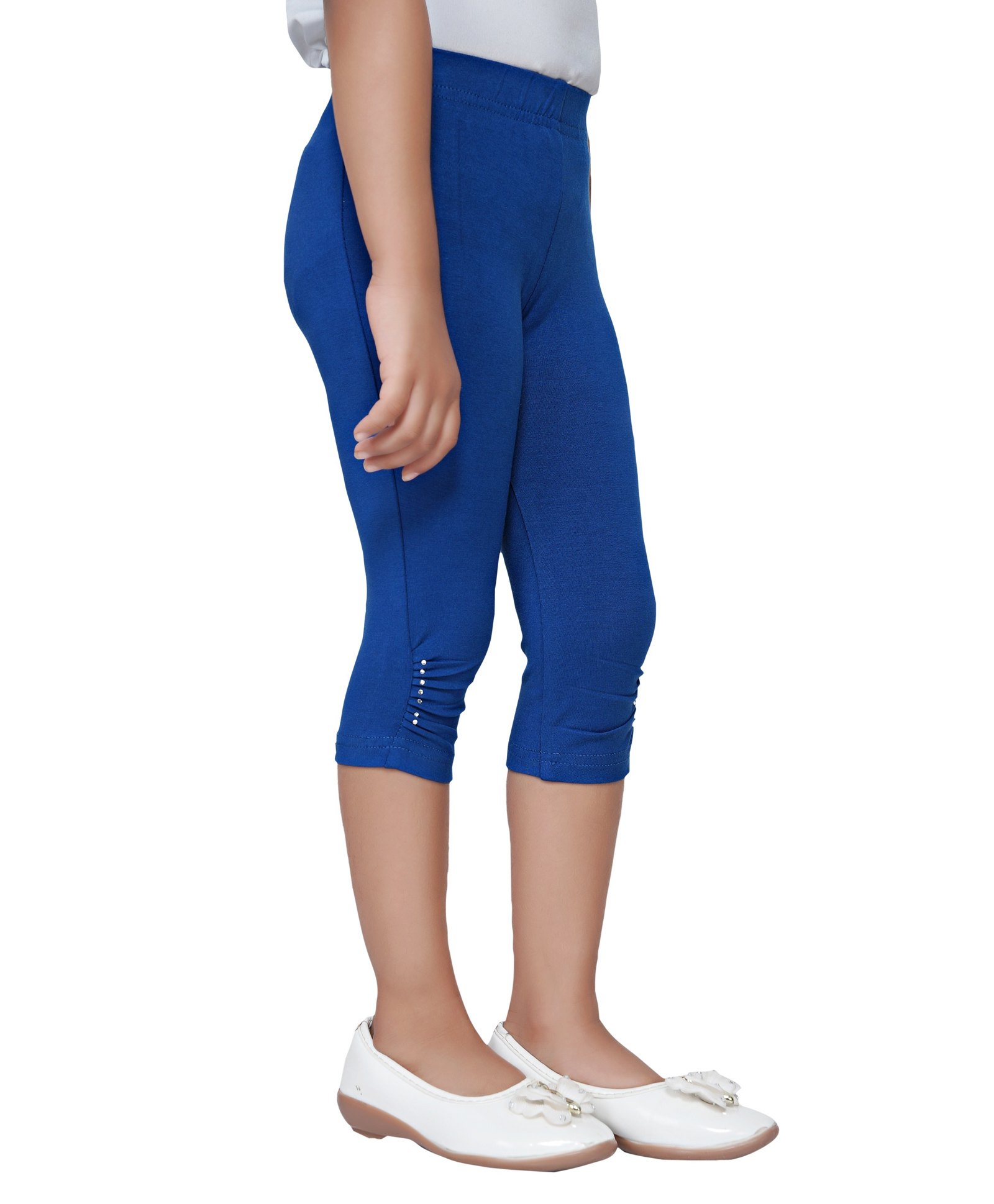 Tiny Girl Knitted Stone Embellished Leggings - Blue-image-19