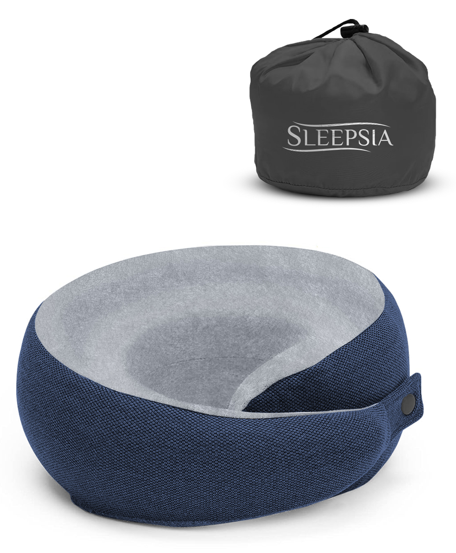 Sleepsia Ultimate Home & Travel Memory Foam Neck Pillow - Ergonomic Neck Pillow | Snoozing Neck Travel Support-picture-13