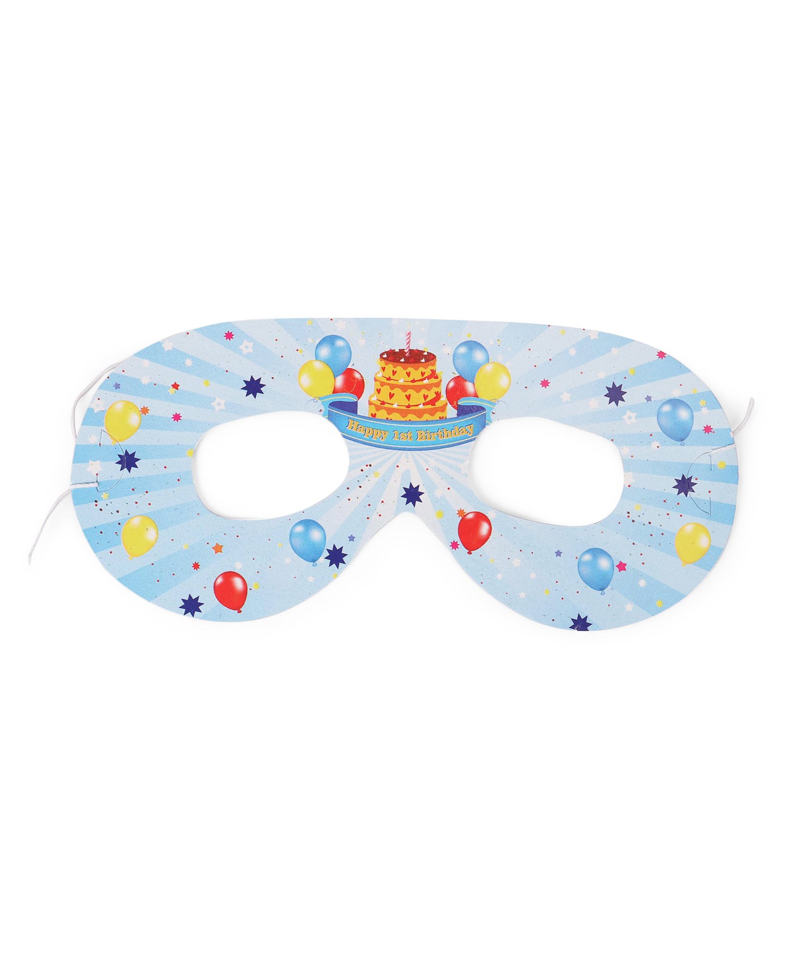 Karmallys Eye Masks Birthday Print Pack Of 10 - Blue-picture-17