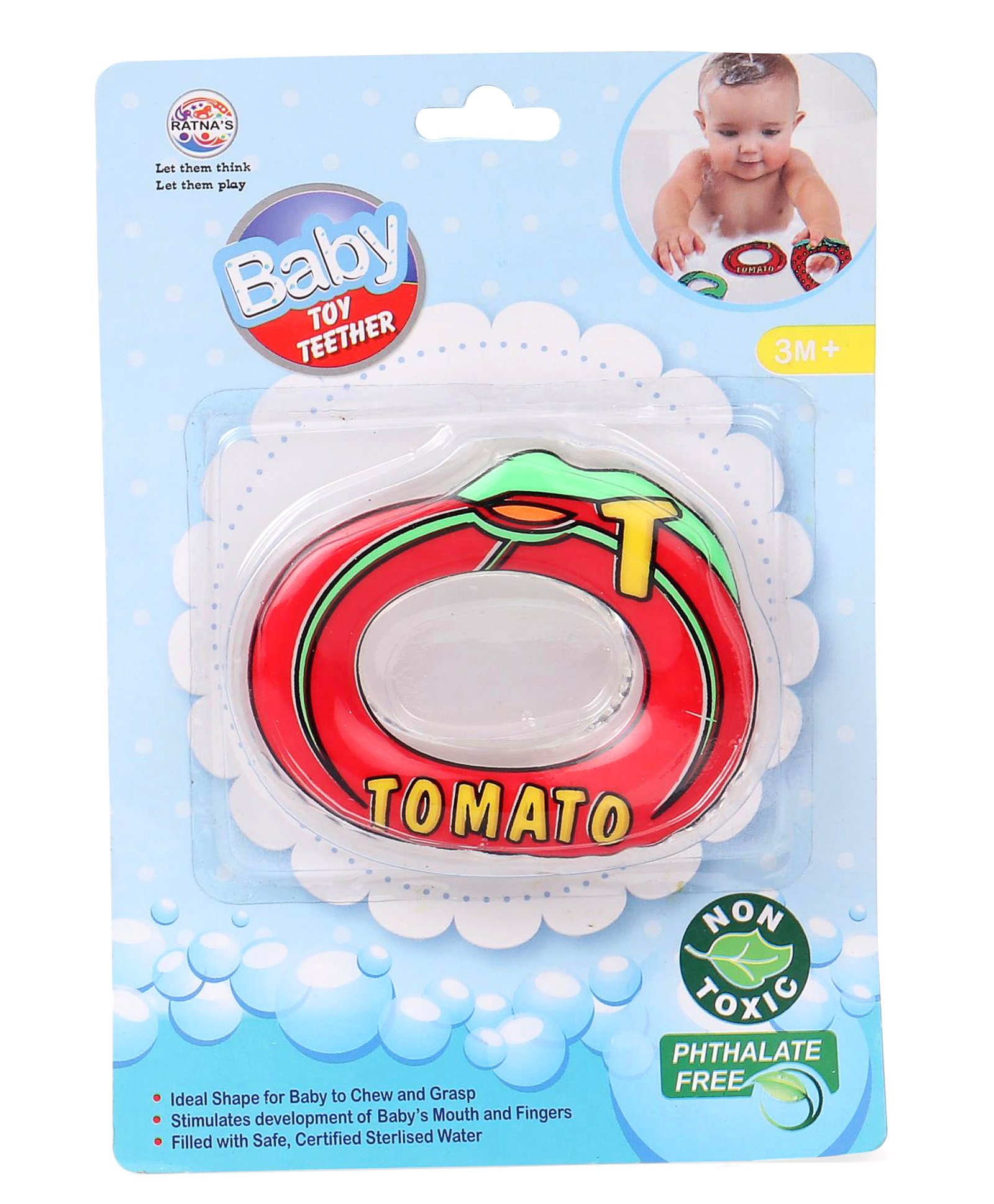 Ratnas Tomato Shape Water Filled Teether - Red-picture-15