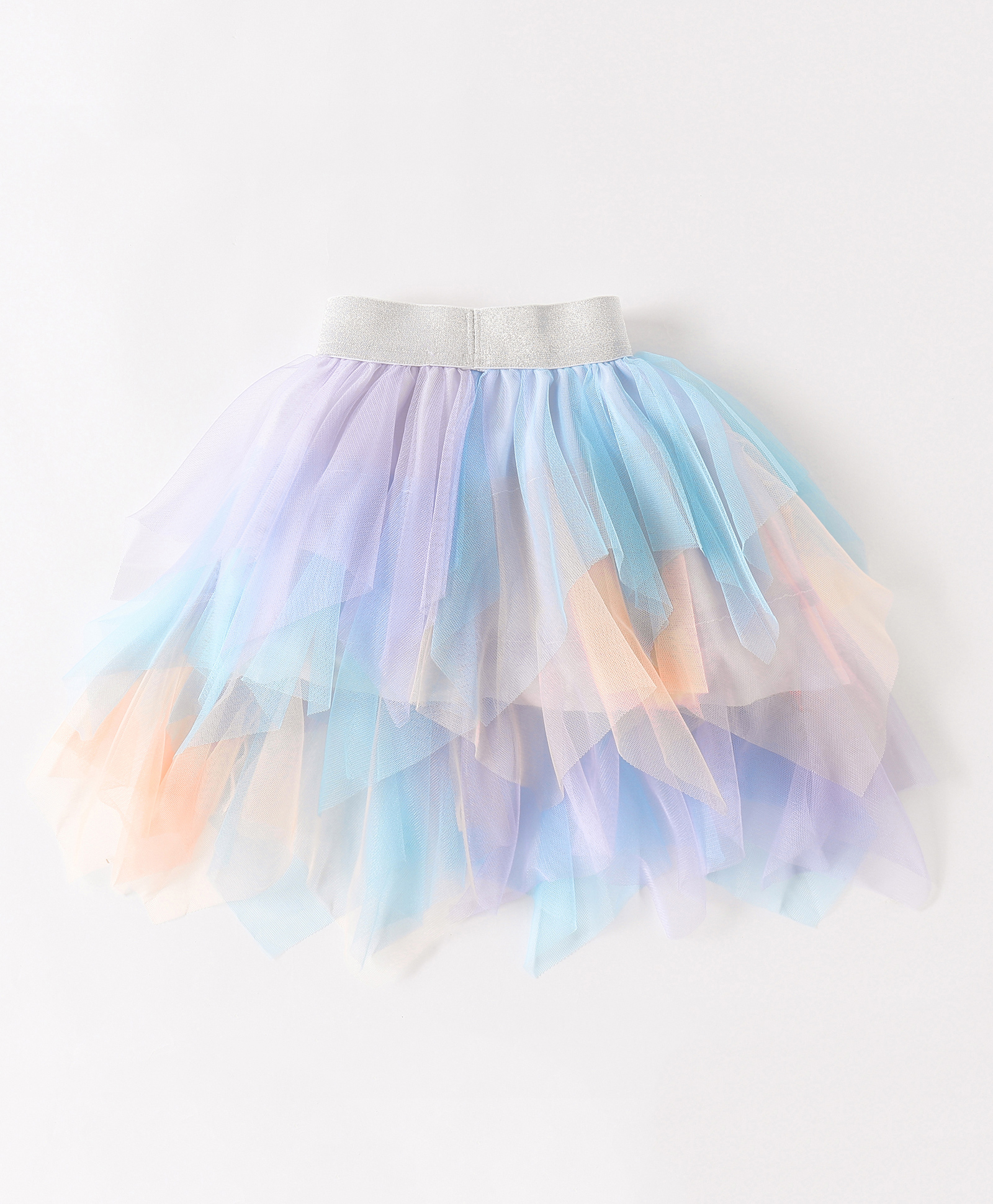 Kookie Kids Skirt with Net Detailing -  Multicolor-image-36