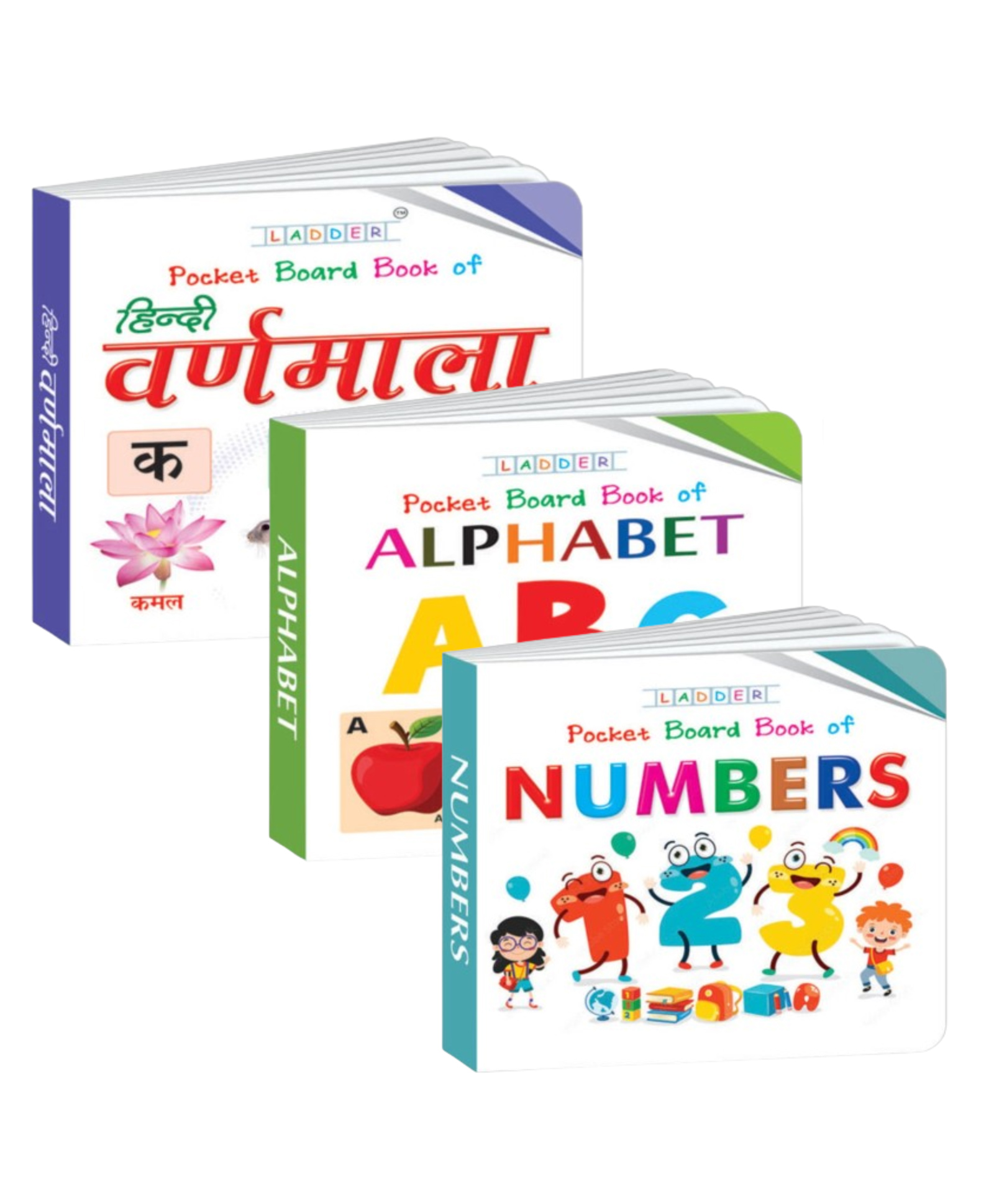 Mini Board Book Set: English Alphabets, Numbers 1-20, Hindi Alphabets & Consonants - 3 Picture Books for Kids Early Learning-image-31