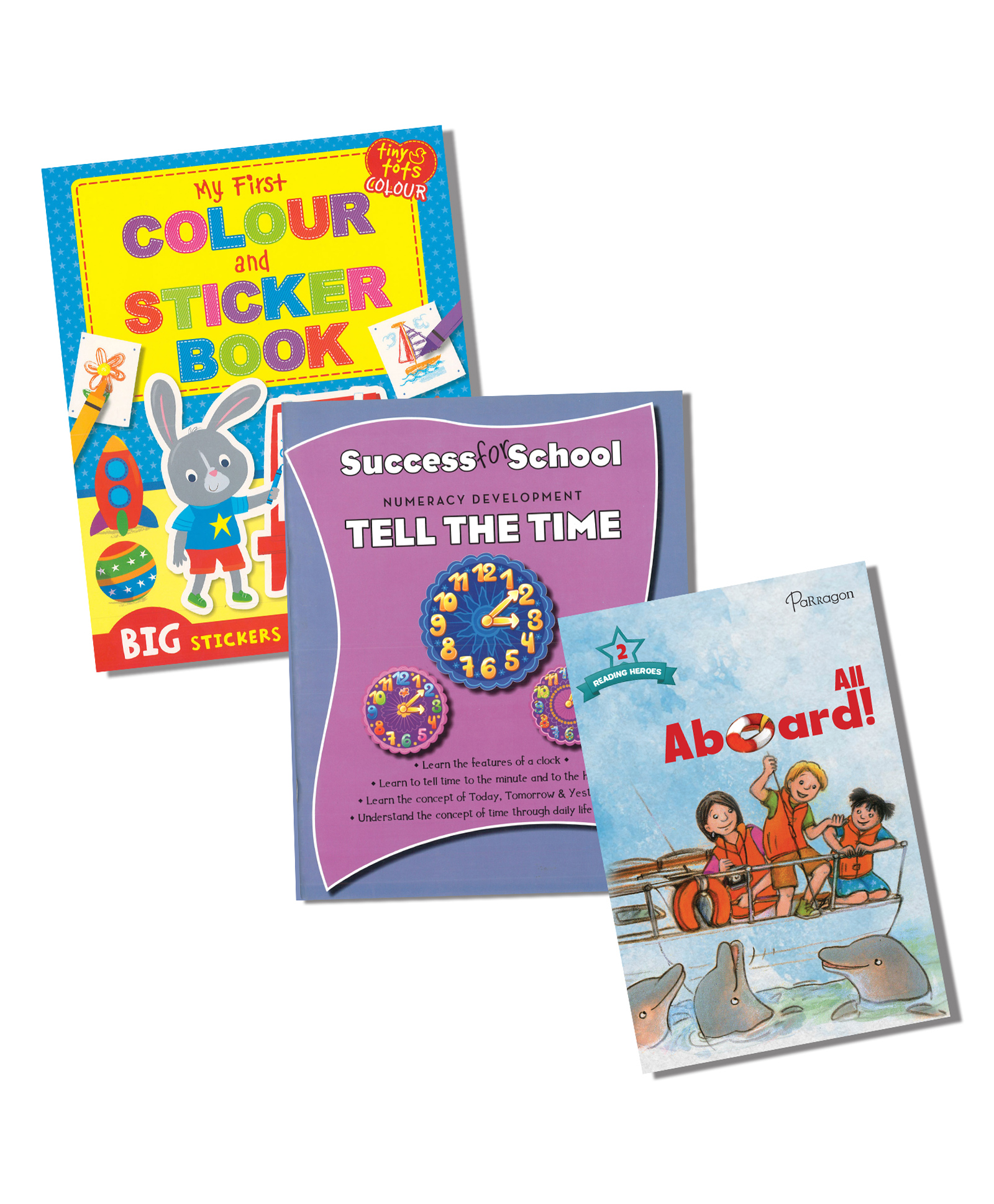 Parragon Pack of 3 Books for Your Little Ones | Story, Words & Learning and Colour & Sticker | English-image-37