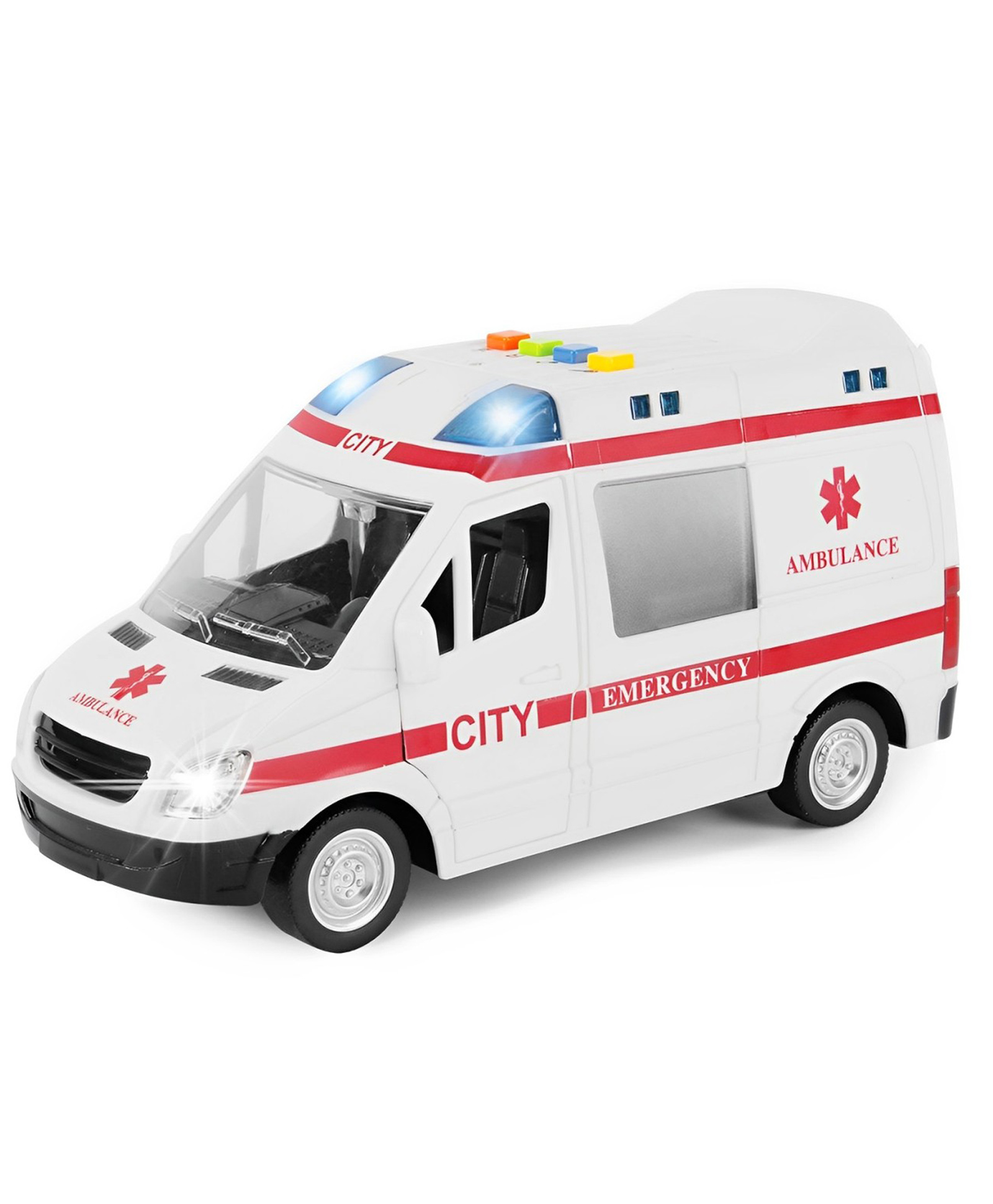 Smartcraft Ambulance Toy-Friction Control - White-picture-30