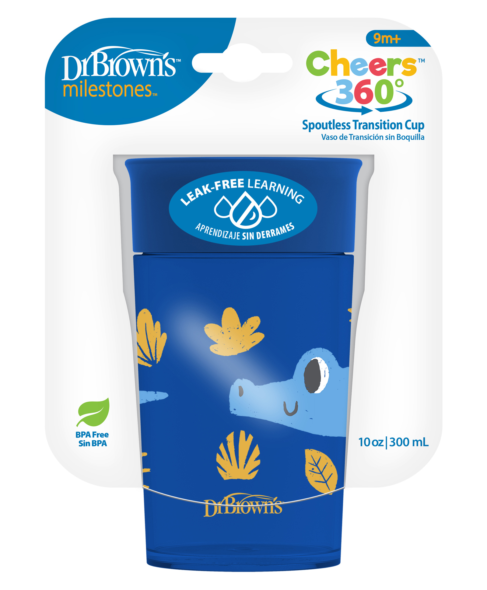 Dr. Brown's Sipper Smooth Wall Cheers360 Cup-Blue Deco-300ml-picture-43