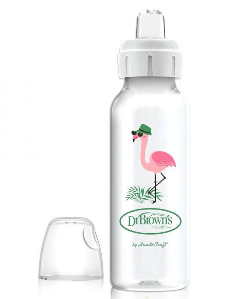 Dr. Brown's Sipper Narrow Sippy Spout Bottle -Flamingo-250ml-picture-17
