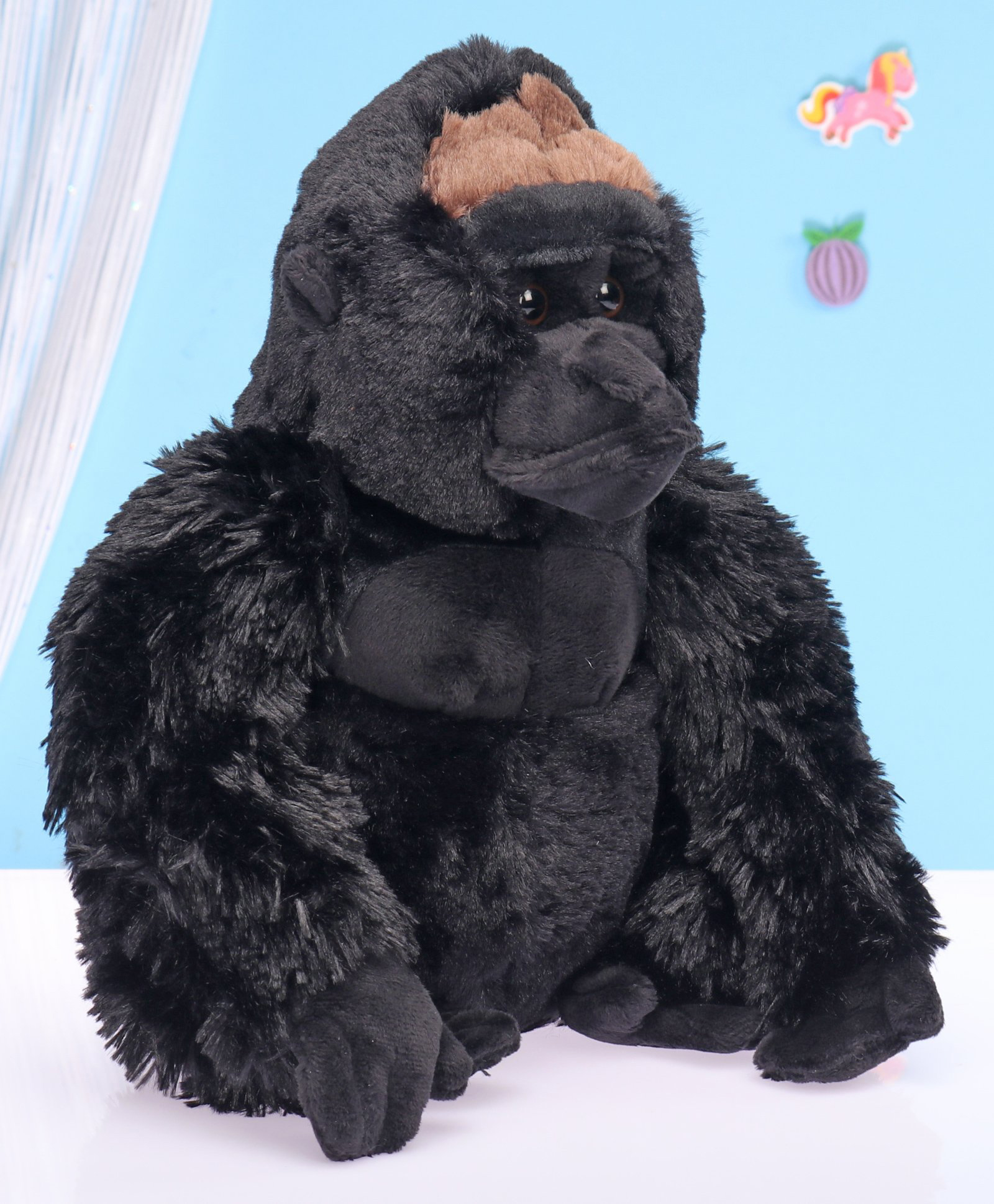 Wild Republic Gorilla Silverback Soft Toy Black - Height 25.5 cm-picture-10