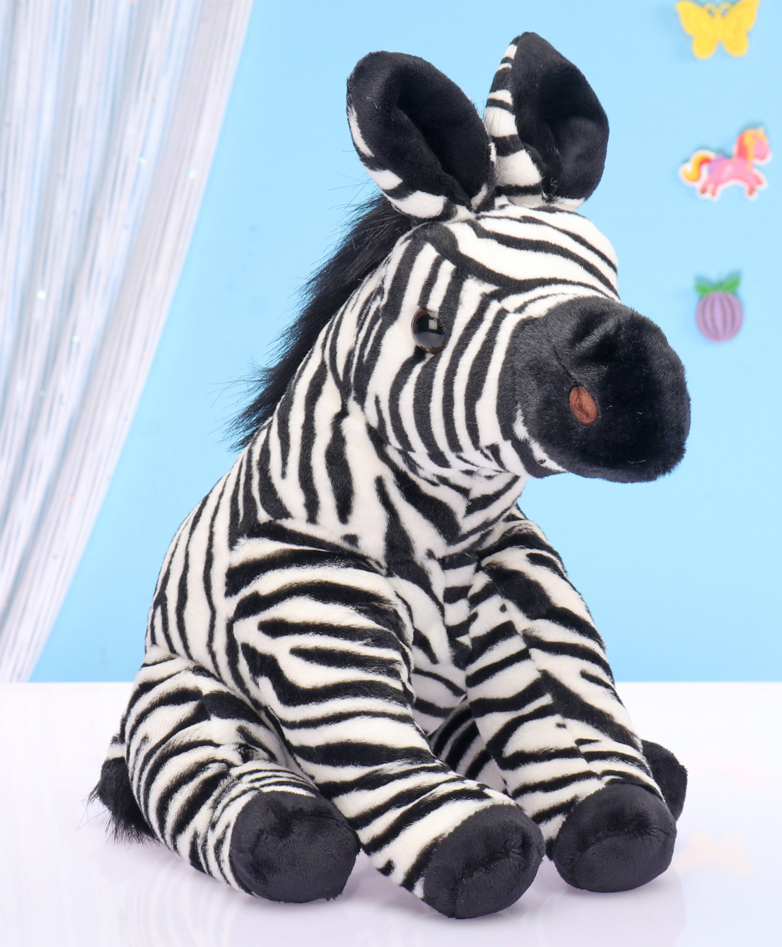 Wild Republic Zebra Soft Toy Black & White - Height 29 cm-image-35