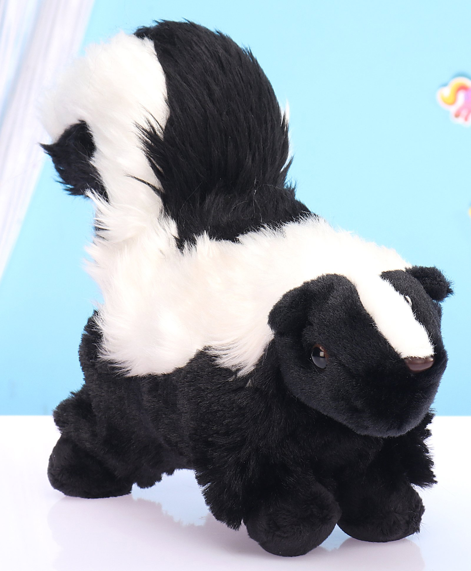 Wild Republic Cuddlekins Mini Skunk Soft Toy Black & White - Length 26 cm-image-36