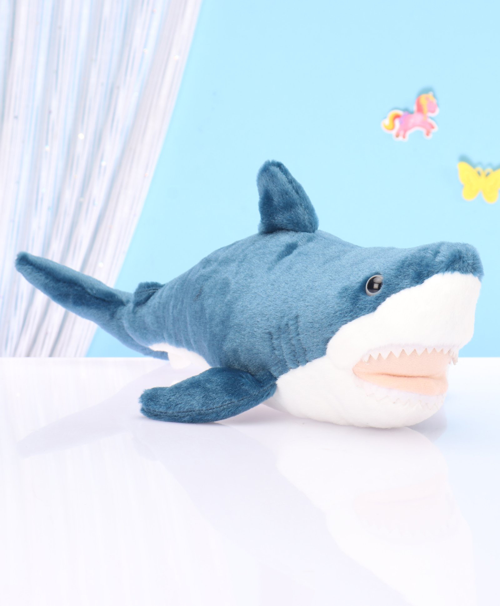 Wild Republic Mini Mako Shark Soft Toy Blue - Length 39 cm-image-42