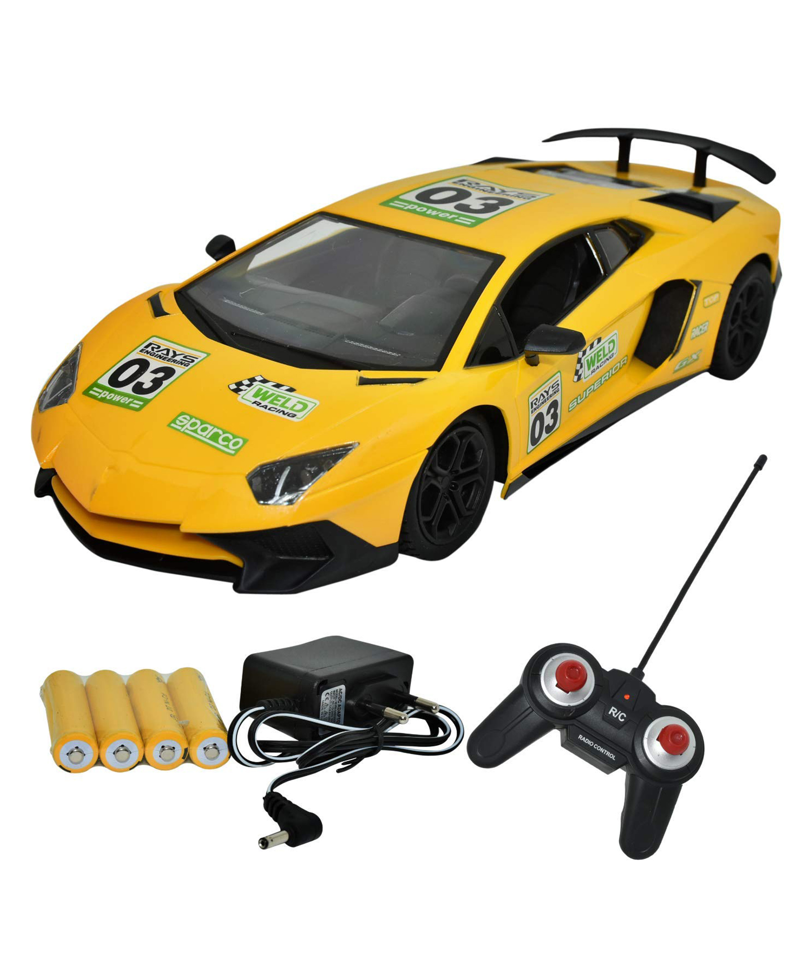 Sanjary Racing Bonzer Remote Controlled Rechargeable Car Toy for kids -Color & Design May Vary-picture-0