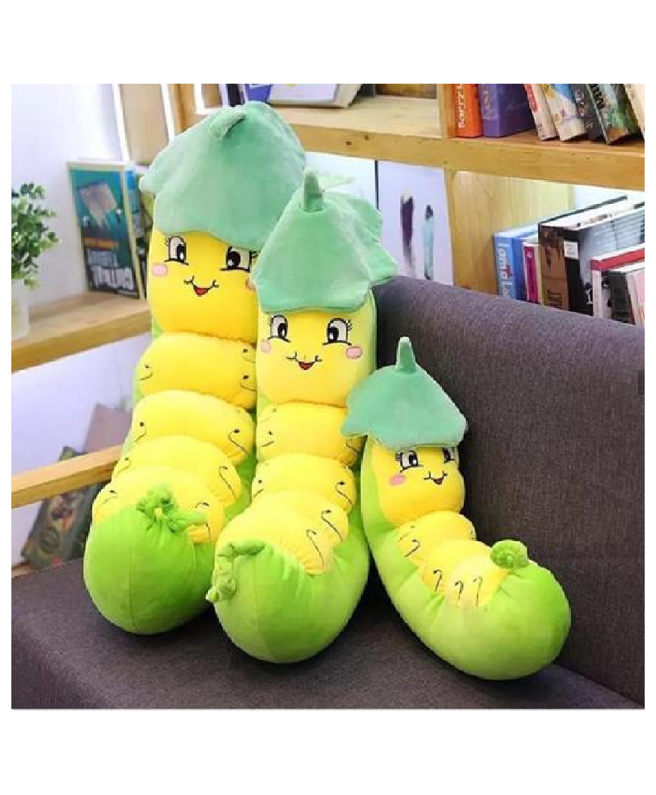 PUCHU TOYS Leaf Caterpillar Stuffed Toy Soft Plush Toy-50cm-picture-24